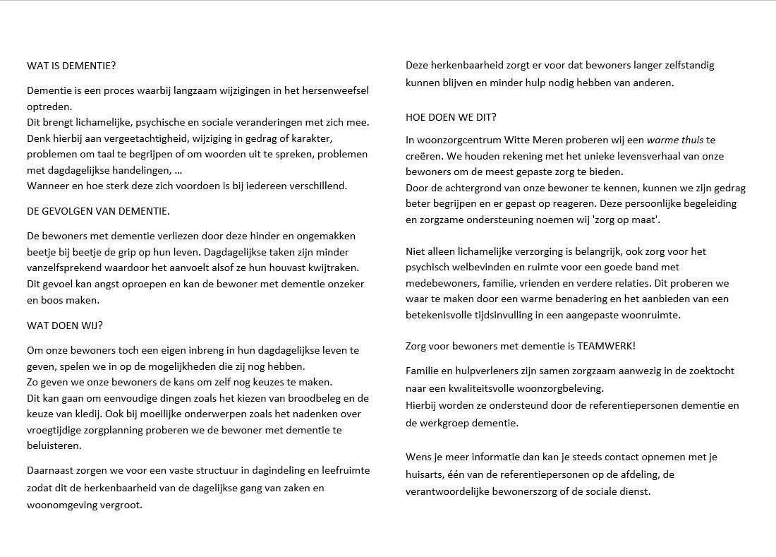 midden folder dementie